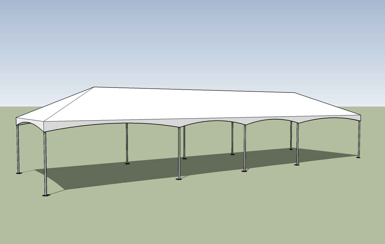 15x40 frame tent